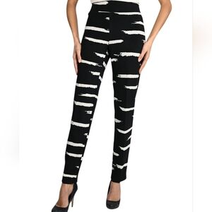 Frank Lyman Black/Beige Pants Size 4 NWOT‎